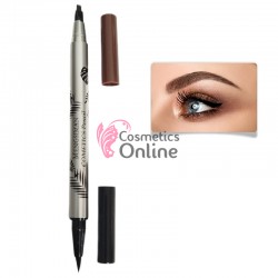 Tus 2 in1 de pleoape si sprancene microblanding Menghsiman Negru cu Maro